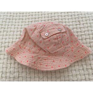 Egg Swiss Dots Coral Hat